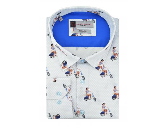SL 5515 Krekls ar garām piedurknēm Vīriešu krekli