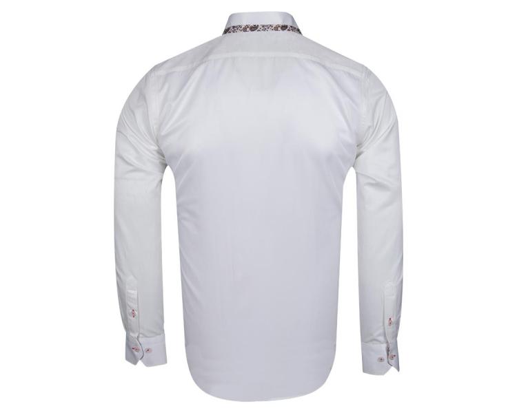 SL 6367 Кремово-белая рубашка с деталями Пейсли принт  Мужские рубашки